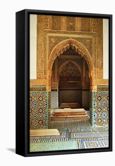 Saadian Tombs, Medina, Marrakesh, Morocco, North Africa, Africa-Jochen Schlenker-Framed Premier Image Canvas