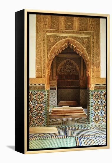 Saadian Tombs, Medina, Marrakesh, Morocco, North Africa, Africa-Jochen Schlenker-Framed Premier Image Canvas