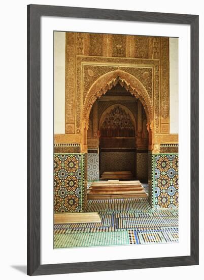 Saadian Tombs, Medina, Marrakesh, Morocco, North Africa, Africa-Jochen Schlenker-Framed Photographic Print