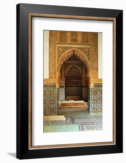 Saadian Tombs, Medina, Marrakesh, Morocco, North Africa, Africa-Jochen Schlenker-Framed Premium Photographic Print