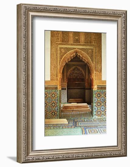 Saadian Tombs, Medina, Marrakesh, Morocco, North Africa, Africa-Jochen Schlenker-Framed Photographic Print