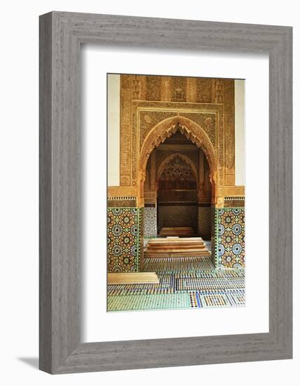 Saadian Tombs, Medina, Marrakesh, Morocco, North Africa, Africa-Jochen Schlenker-Framed Photographic Print