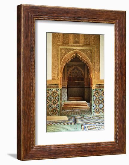 Saadian Tombs, Medina, Marrakesh, Morocco, North Africa, Africa-Jochen Schlenker-Framed Photographic Print