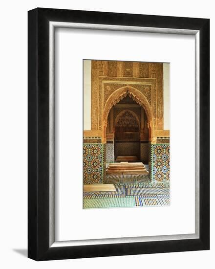 Saadian Tombs, Medina, Marrakesh, Morocco, North Africa, Africa-Jochen Schlenker-Framed Photographic Print