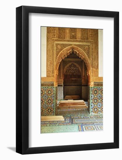 Saadian Tombs, Medina, Marrakesh, Morocco, North Africa, Africa-Jochen Schlenker-Framed Photographic Print