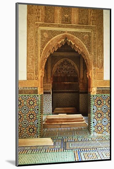 Saadian Tombs, Medina, Marrakesh, Morocco, North Africa, Africa-Jochen Schlenker-Mounted Photographic Print