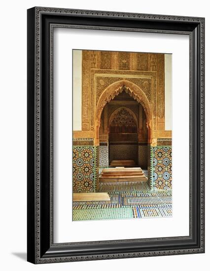 Saadian Tombs, Medina, Marrakesh, Morocco, North Africa, Africa-Jochen Schlenker-Framed Photographic Print