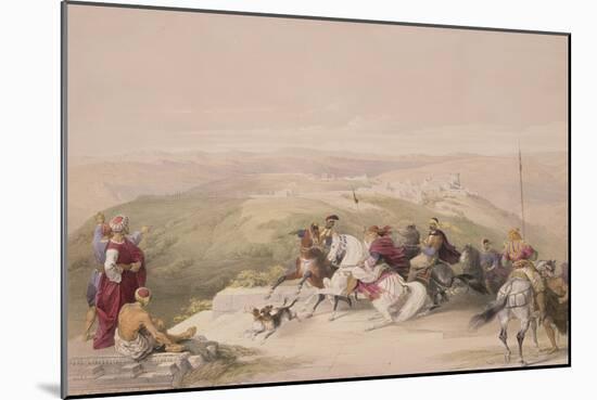 Sabaste, Ancient Samaria, April 17th 1839, Plate 44 from Volume I of "The Holy Land"-David Roberts-Mounted Giclee Print