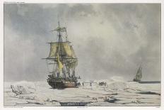 The Corvette "Astrolabe" Caught Among Icebergs in the Antarctic-Sabatier-Art Print