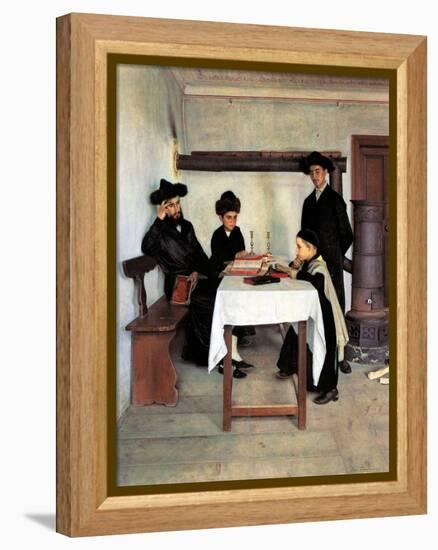 Sabbath Day-Isidor Kaufmann-Framed Stretched Canvas