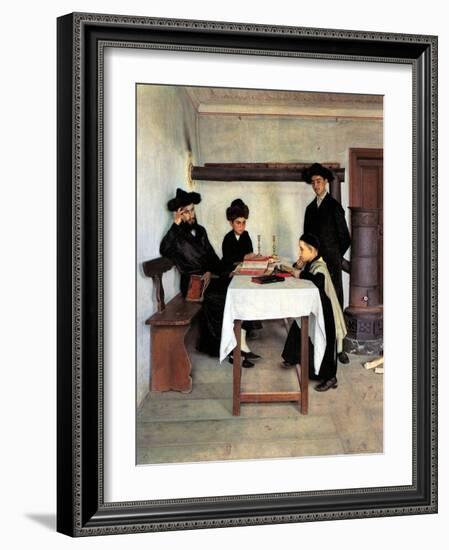 Sabbath Day-Isidor Kaufmann-Framed Art Print