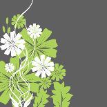 Green and White Flowers-sabelskaya-Art Print