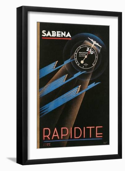 Sabena Advertisement-null-Framed Giclee Print