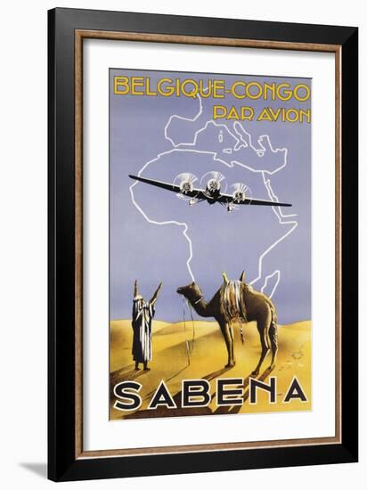 Sabena, Belgique-Congo, c.1930-null-Framed Giclee Print