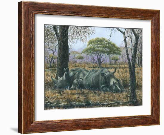 Sabi Sand Siesta-Richard Harpum-Framed Art Print