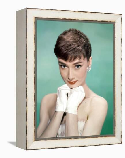 Sabrina 1954 Directed by Billy Wilder Audrey Hepburn-null-Framed Stretched Canvas