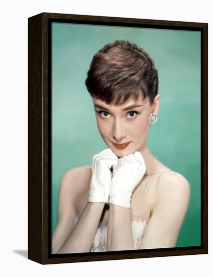Sabrina 1954 Directed by Billy Wilder Audrey Hepburn-null-Framed Stretched Canvas