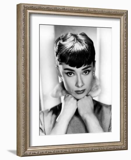 Sabrina, Audrey Hepburn, Directed by Billy Wilder, 1954-null-Framed Photo