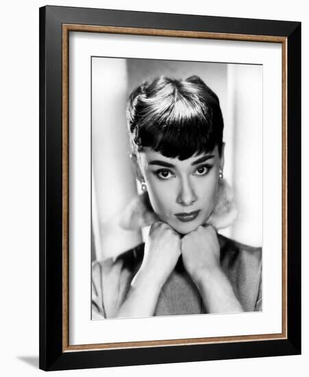 Sabrina, Audrey Hepburn, Directed by Billy Wilder, 1954-null-Framed Photo