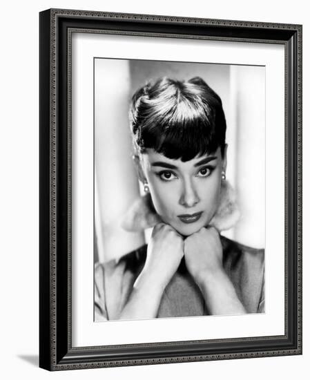 Sabrina, Audrey Hepburn, Directed by Billy Wilder, 1954-null-Framed Photo