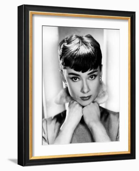 Sabrina, Audrey Hepburn, Directed by Billy Wilder, 1954-null-Framed Photo