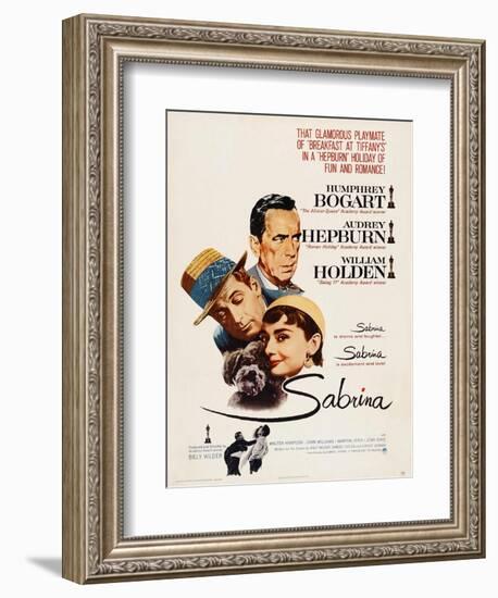 Sabrina, Audrey Hepburn, Directed by Billy Wilder, 1954-null-Framed Giclee Print