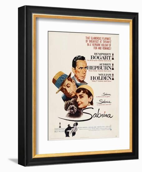 Sabrina, Audrey Hepburn, Directed by Billy Wilder, 1954-null-Framed Premium Giclee Print