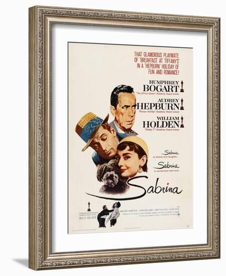 Sabrina, Audrey Hepburn, Directed by Billy Wilder, 1954-null-Framed Giclee Print