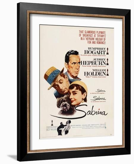 Sabrina, Audrey Hepburn, Directed by Billy Wilder, 1954-null-Framed Giclee Print