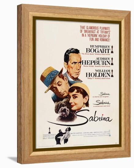 Sabrina, Audrey Hepburn, Directed by Billy Wilder, 1954-null-Framed Premier Image Canvas