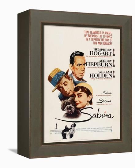 Sabrina, Audrey Hepburn, Directed by Billy Wilder, 1954-null-Framed Premier Image Canvas