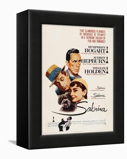 Sabrina, Audrey Hepburn, Directed by Billy Wilder, 1954-null-Framed Premier Image Canvas