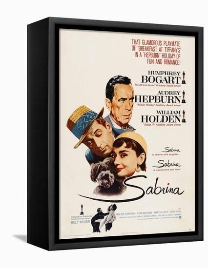 Sabrina, Audrey Hepburn, Directed by Billy Wilder, 1954-null-Framed Premier Image Canvas