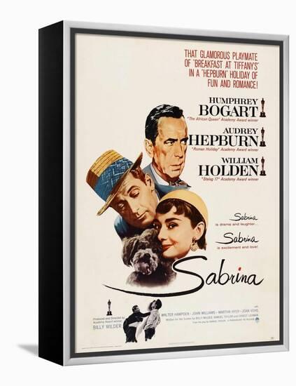 Sabrina, Audrey Hepburn, Directed by Billy Wilder, 1954-null-Framed Premier Image Canvas