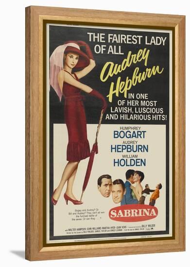 Sabrina Fair, 1954, "Sabrina" Directed by Billy Wilder-null-Framed Premier Image Canvas