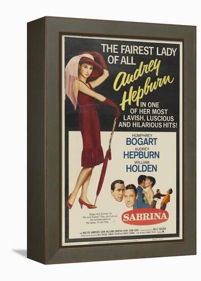 Sabrina Fair, 1954, "Sabrina" Directed by Billy Wilder-null-Framed Premier Image Canvas