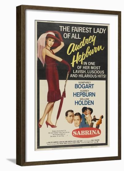 Sabrina Fair, 1954, "Sabrina" Directed by Billy Wilder-null-Framed Giclee Print