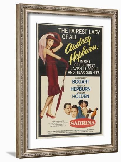 Sabrina Fair, 1954, "Sabrina" Directed by Billy Wilder-null-Framed Giclee Print