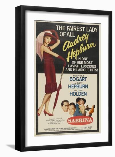 Sabrina Fair, 1954, "Sabrina" Directed by Billy Wilder-null-Framed Giclee Print