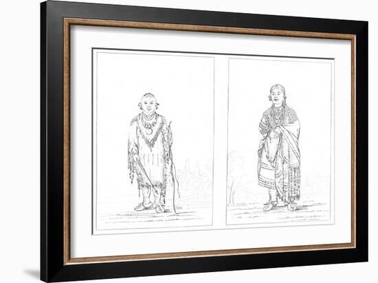 Sac and Fox Indians, 1841-Myers and Co-Framed Giclee Print