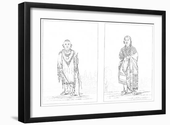 Sac and Fox Indians, 1841-Myers and Co-Framed Giclee Print