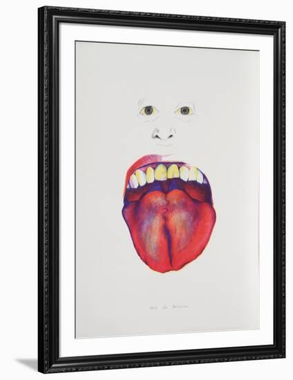 Saca la Lengua from the Peace Portfolio-Marisol Escobar-Framed Limited Edition