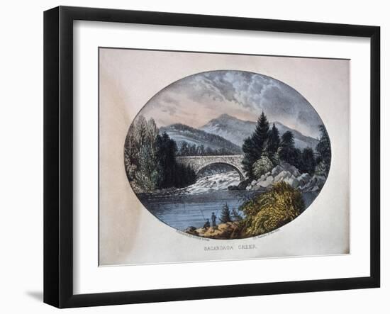 Sacandaga Creek-Currier & Ives-Framed Giclee Print