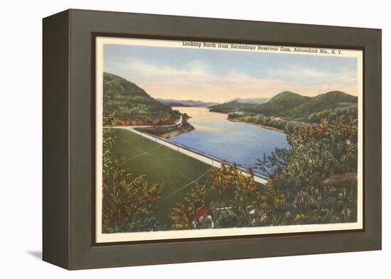 Sacandaga Reservoir Dam, Adirondacks, New York-null-Framed Stretched Canvas