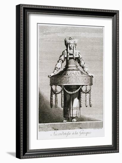 Sacerdotefse a La Greque-Ennemond Alexandre Petitot-Framed Giclee Print