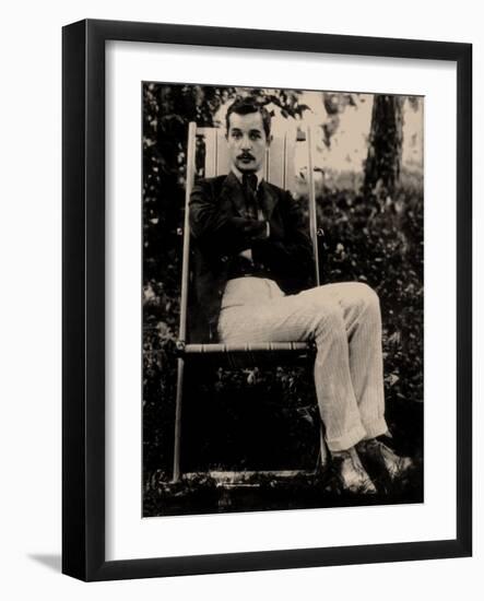 Sacha Tchorny - Portrait of the Poet Sasha Chorny (1880-1932), Anonymous . Photograph, 1900S. Priva-Anonymous Anonymous-Framed Giclee Print