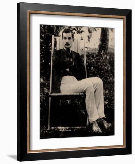 Sacha Tchorny - Portrait of the Poet Sasha Chorny (1880-1932), Anonymous . Photograph, 1900S. Priva-Anonymous Anonymous-Framed Giclee Print