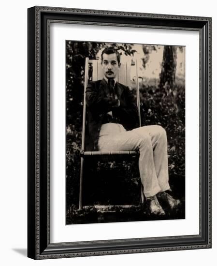 Sacha Tchorny - Portrait of the Poet Sasha Chorny (1880-1932), Anonymous . Photograph, 1900S. Priva-Anonymous Anonymous-Framed Giclee Print