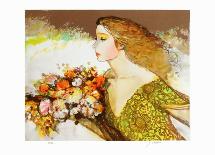 Femme au bouquet jaune-Sachiko Imai-Collectable Print