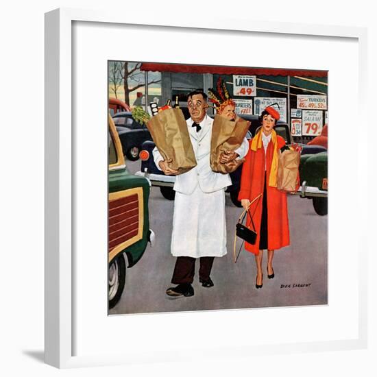 "Sack Full of Trouble", April 14, 1956-Richard Sargent-Framed Giclee Print